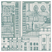 Raleigh NC-Toile Jade Fabric Stoff (Nahaufnahme)