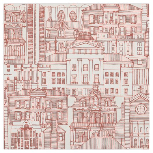 Raleigh NC toile Paprika Fabric Stoff (Muster)