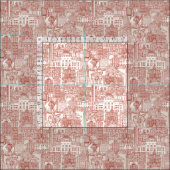 Raleigh NC toile Paprika Fabric Stoff (Kachel)