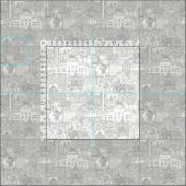 Raleigh NC Toile Silber Stoff (Kachel)