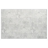 Raleigh NC Toile Silber Stoff (Fat Quarter (45,7 x 55,9 cm))