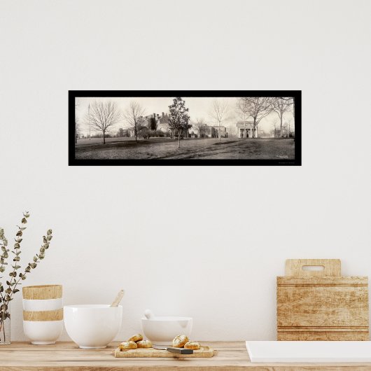 Raleigh, NC Uni Foto 1909 Poster (Küche)