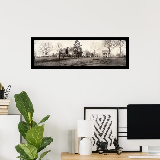 Raleigh, NC Uni Foto 1909 Poster (Heimbüro)