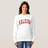 Raleigh NC Vintag Varsity Uni Style Sweatshir Sweatshirt (Vorne ganz)