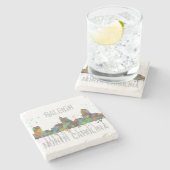 RALEIGH, NORD-CAROLINA - Stein trinkt Untersetzer (Seitenansicht)