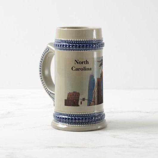 RALEIGH, NORDCAROLINA stein Bierglas (Vorderseite Links)