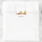 RALEIGH, NORDCAROLINA WB1 - RUNDER AUFKLEBER (Tasche)