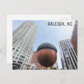 Raleigh North Carolina Acorn City Skyline Travel Postkarte (Vorne/Hinten)