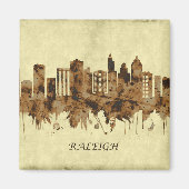 Raleigh North Carolina Cityscape Magnet (Vorne)