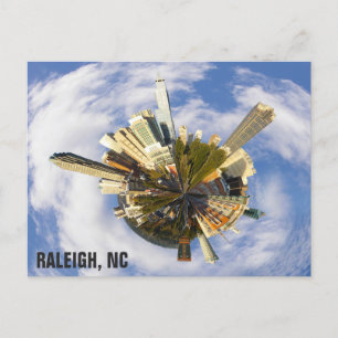 Raleigh North Carolina Einzigartiges City Skyline Postkarte