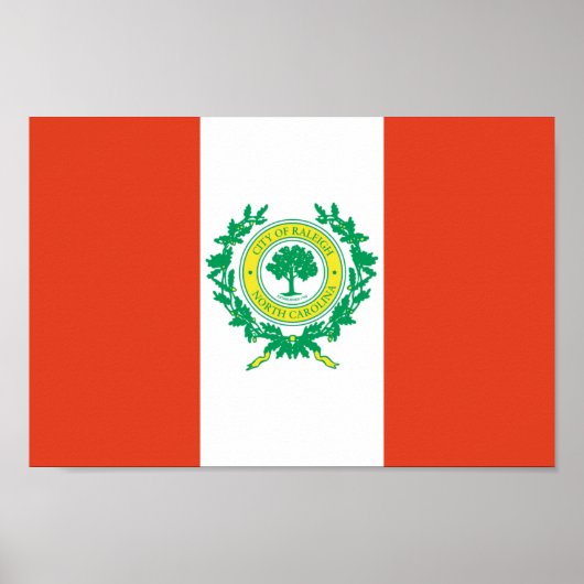 Raleigh, North Carolina Flag Poster (Vorne)
