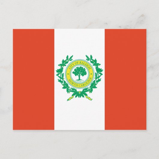 Raleigh, North Carolina Flag Postkarte (Vorderseite)
