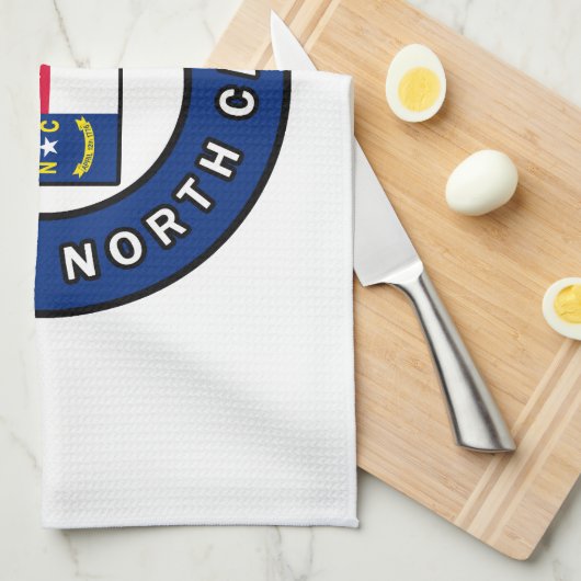 Raleigh North Carolina Geschirrtuch (Viertel Falte)