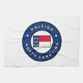 Raleigh North Carolina Geschirrtuch (Horizontal)