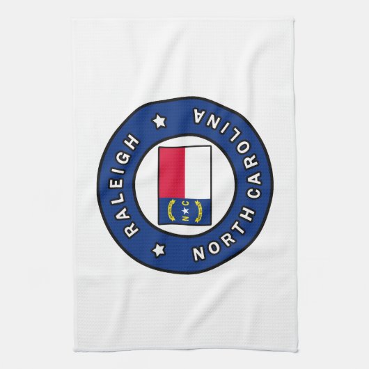 Raleigh North Carolina Geschirrtuch (Vertikal)