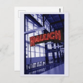 Raleigh North Carolina Gewerkschaft Bahnhof Postkarte (Vorne/Hinten)
