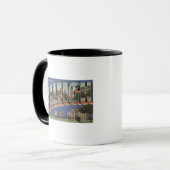 Raleigh, North Carolina - Große Briefszenen 2 Tasse (Vorderseite Links)