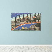 Raleigh, North Carolina - Große Briefszenen Leinwanddruck (Insitu (Holzboden))