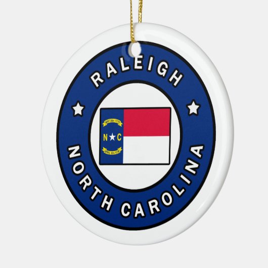 Raleigh North Carolina Keramik Ornament (Links)