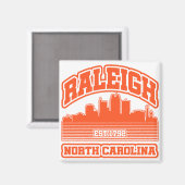 Raleigh, North Carolina Magnet (Vorderseite/Rückseite)