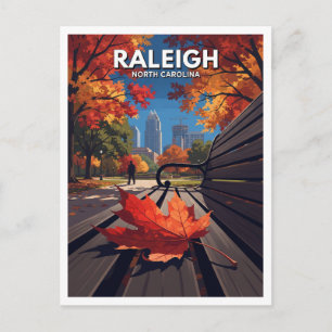 Raleigh, North Carolina — Moore Square im Herbst Postkarte