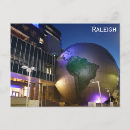 Raleigh North Carolina Museum Globe Postkarte