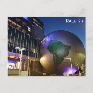 Raleigh North Carolina Museum Globe Postkarte
