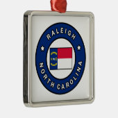 Raleigh North Carolina Ornament Aus Metall (Rechts)