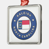 Raleigh North Carolina Ornament Aus Metall (Links)
