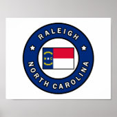 Raleigh North Carolina Poster (Vorne)