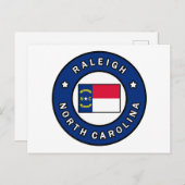 Raleigh North Carolina Postkarte (Vorne/Hinten)