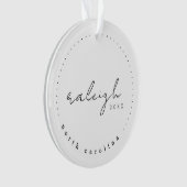 Raleigh North Carolina Reisen USA Einfaches Orname Ornament (Vorderseite)