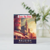 Raleigh, North Carolina Save The Date (Stehend Vorderseite)