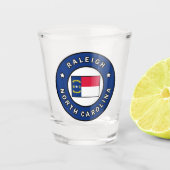 Raleigh North Carolina Schnapsglas (Vorderseite)