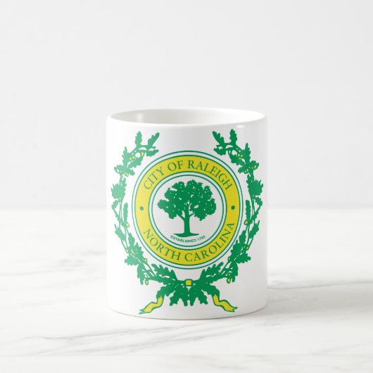 Raleigh, North Carolina Siegel Kaffeetasse (Mittel)