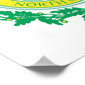 Raleigh, North Carolina Siegel Poster (Ecke)