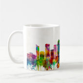 Raleigh North Carolina Skyline Kaffeetasse (Links)