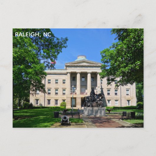 Raleigh North Carolina Staat Hauptstadt Reisen Fot Postkarte (Vorderseite)
