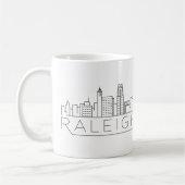 Raleigh, North Carolina-stilisierte Skyline Kaffeetasse (Links)