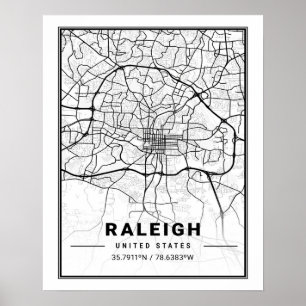 Raleigh North Carolina USA Reisen Poster