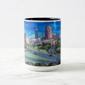 Raleigh-Skyline Zweifarbige Tasse (Mittel)