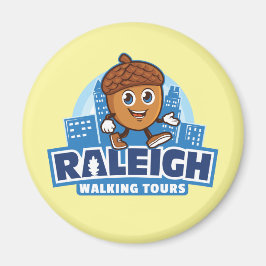 Raleigh Walking Tours Niedlich Acorn Magnet