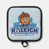 Raleigh Walking Tours Niedliches Acorn Logo Topflappen (Vorderseite)