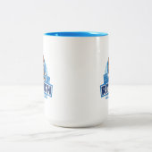 Raleigh Walking Tours Niedliches Acorn Logo Zweifarbige Tasse (Mittel)