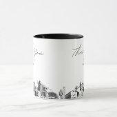 Raleigh Wedding Simple Custom Coffee Tasse (Zentrum)