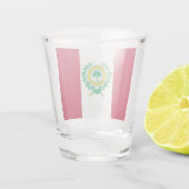 Raleigher Stadtflagge Schnapsglas (Rückseite)