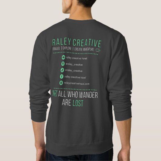 Raley Creative Dark Gray Sweatshirt (Rückseite)