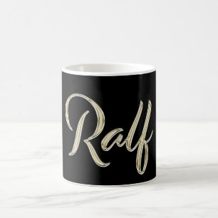 Ralf Name whitegold Tasse Teetasse Kaffeetasse