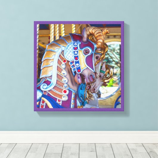 Rallenpferde der Leinwand 27 (Insitu (Holzboden))