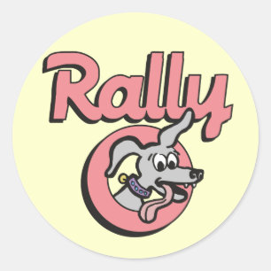 Rally-O 4B Runder Aufkleber